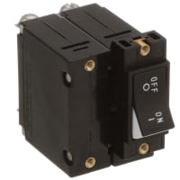 Carling Technologies Circuit Breaker Hyd/Mag 2 Color Rocker Indicate OFF Hor 2P 30A Screw Dual Legend