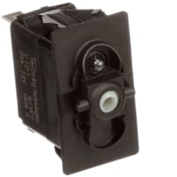 Carling Technologies Switch;Rocker;SPST;ON-NONE-OFF;No Act;Illum;Incan;12V;No Actuator;20A;QC;No Lgnd