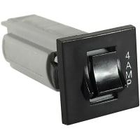 Carling Technologies Circuit Breaker Thermal Rocker Blk Bezel Blk Rocker Panel Mount 4A 125VAC/50VDC