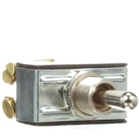 Carling Technologies Switch, Toggle, Panel, 20 A, 277 VAC, DPDT, Screw, 1000 V, Unsealed, +85 C