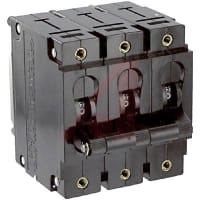 Carling Technologies Circuit Breaker Hyd/Mag Handle 3P SeriesTrip 50/60Hz Med 20A Stud Dual Legend