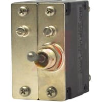 Carling Technologies Circuit Breaker Sealed Toggle 2P Series Trip DC 50/60Hz Med 30A No Legend Screw