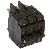 Carling Technologies Circuit Breaker Hydraulic Magnetic 3 Pole Handle Ultra Short Delay 50A