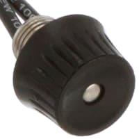 Carling Technologies Switch, Rotary, SPST, OFF-ON Repeating, Black, 3A, 125VAC, 6" Wire Leads