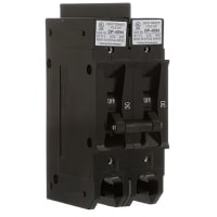 Carling Technologies Circuit Breaker, Hyd/Mag, Handle, 2P, Series Trip, DC Long, 125A, Stud, Dual Legend