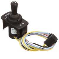 Carling Technologies Joystick;Mirror Rotate Control;2 Position-Left, Right;4 Axis-N, S, E, W;Black;Wire