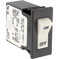 Carling Technologies Circuit Breaker 5 A 125/250 VAC 80 VDC @ 50/60 HZ -40 Deg C 85 Deg C Black