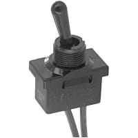 Carling Technologies Switch, Toggle, PCB Mount, 5 A @ 250 VAC, 10 A @ 125 VAC, 125/250 VAC, SPST