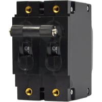 Carling Technologies Circuit Breaker Hyd/Mag Handle 2P SeriesTrip 50/60Hz Long 40A Stud Dual Legend