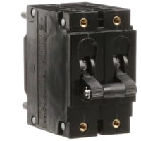 Carling Technologies Circuit Breaker;Hyd/Mag;Handle;2P;SeriesTrip;DC 50/60Hz Med;20A;Stud;Dual Legend