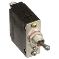 Carling Technologies Circuit Breaker Sealed Toggle 1P Series Trip DC 50/60Hz Med 10A Screw No Legend