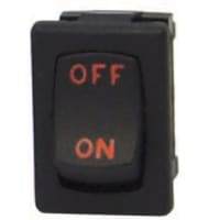 Carling Technologies Switch;Rocker;SPST;(ON)-NONE-OFF;Black;Non Illuminated;No Legend;10A;125VAC;QC