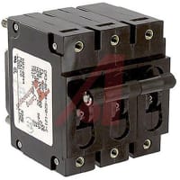 Carling Technologies Circuit Breaker Hyd/Mag Handle 3P Series Trip 50/60Hz Short 50A Stud Dual Legend