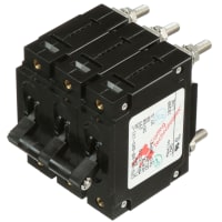 Carling Technologies Circuit Breaker Hydraulic Magnetic 3 Pole Instantaneous 25A Dual Legnd Stud