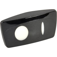 Carling Technologies Accessory, Rocker Cap, Black W/ Wht Circle/White Bar, Illuminative, Contura V