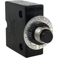 Carling Technologies Circuit Breaker Thermal 1P Blk Push-To-Reset 40A Embossed Indic.Plate 125-250VAC