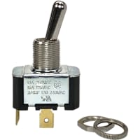 Carling Technologies Toggle Switch, SPST, Non-Illum, 15A, 125VAC, QC, HDWR Bulk, F Series