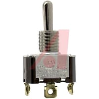 Carling Technologies Toggle Switch, SPST, Std Actuator, Non Illum, 15A, 125VAC, QC, F Series