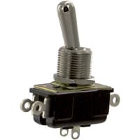 Carling Technologies Switch, 3 A @ 250 V, 6 A @ 125 V, 250/125 V, DPDT, 100 Megohms (Min.), 