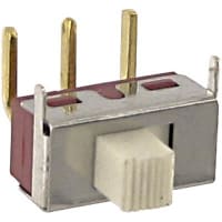 Carling Technologies Switch, Slide, Single Pole, 0.4 VA (Max.) @ 20 V (Max.), 20 VAC/20 VDC (Max.)