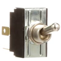 Carling Technologies Switch, Toggle, DPST, ON-NONE-(OFF), Round Actuator, Non-Illum, 15A, 125VAC, Combi Term