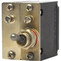 Carling Technologies Circuit Breaker Sealed Toggle 2P Series Trip DC 50/60Hz Med 10A Screw No Legend