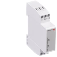 Carlo Gavazzi, Inc. Monitoring Relay, 3-Phase Monitor, SPDT, 5A, 208-480AC, DIN RAIL, DPA/PPA Series