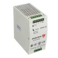 Carlo Gavazzi, Inc. Power Supply, AC-DC, 24V, 5A, 93-264V In, Enclosed, DIN, PFC, Industrial, 120W, SPD Series