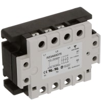 Carlo Gavazzi, Inc. Relay, 75 A, 600, Solid-State, 1000 Megohms, Screw, Surface Mount, Silver Alloy