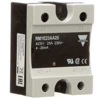 Carlo Gavazzi, Inc. Relay, 25 A, 230, Solid-State, 1000 Megohms, Screw, Surface Mount, Silver Alloy