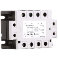 Carlo Gavazzi, Inc. Relay, 75 A, 600, Solid-State, 1000 Megohms, Screw, Surface Mount, Silver Alloy