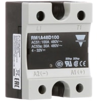 Carlo Gavazzi, Inc. Relay, SPDP, 100 A, 480, Solid-State, 1000 Megohms, Self-Lifting, Panel Mount