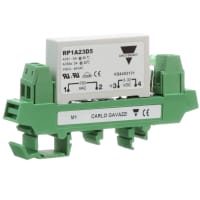 Carlo Gavazzi, Inc. Solid State Relay, 5-34 VDC, SPST, 5A/230VAC, Zero Switching, RP1A Series