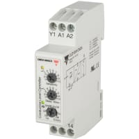 Carlo Gavazzi, Inc. Conductive 1-Point Level Controller, Din Rail Mount, Filling-Emptying Function