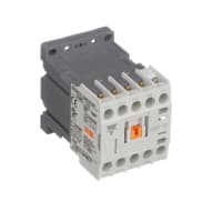 Carlo Gavazzi, Inc. Mini Contactor, 3PST, NO, 12Amps, 24VDC Coil, Screw Terminal, 1NC Aux, CGM Series