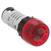 Carlo Gavazzi, Inc. Panel Mount Indicator Red LED 0.87" (22mm) Pilot 24 VAC/DC PL22 Series