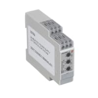 Carlo Gavazzi, Inc. Monitoring Relay, Over/Under Current, SPDT, 24-48VAC/DC Sply, 0.1-5A AC/DC Rng, Plug