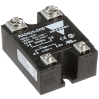 Carlo Gavazzi, Inc. Relay, Industrial, 25 A AC (RMS), 24 VAC (RMS), Antiparallel Thyristor, Screw