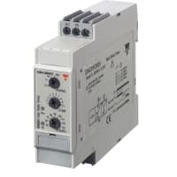 Carlo Gavazzi, Inc. Time Delay Relay, 1.5 W, 4 VA, Star Delta, 24-240VAC/DC IP20, DAC01/PAC01 Series