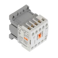 Carlo Gavazzi, Inc. Mini Contactor, 3PST, NO, 9Amps, 120VAC Coil, Screw Terminal, 1NO Aux, CGM Series