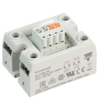 Carlo Gavazzi, Inc. Solid State Relay, 32 VDC, DPST-NO, 50A/660V, Zero Switching, RK Series