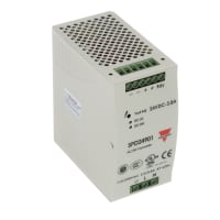 Carlo Gavazzi, Inc. Power Supply, AC-DC, 24V, 3.8A, 90-264V In, Enclosed, DIN Rail, PFC, 91W, SPD Series