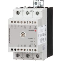 Carlo Gavazzi, Inc. Solid State Relay, 3-Phase, Heatsink, 2P -SSC, 600V, 2X25A 1200Vp-Mntr