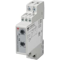 Carlo Gavazzi, Inc. Level Controller, 2-Point, Conductive Sensors, 24-240VAC/VDC, SPDT, DIN-Rail