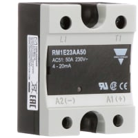 Carlo Gavazzi, Inc. Relay, 50 A, 230, Solid-State, 1000 Megohms, Screw, Surface Mount, Silver Alloy