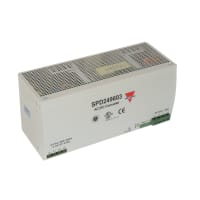 Carlo Gavazzi, Inc. Power Supply, AC-DC, 24V, 40A, 340-575V In, Enclosed, DIN Rail, PFC, 960W, SPD Series