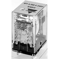 Carlo Gavazzi, Inc. Relay, DPDT, 2 Form C Contacts, 10A, 120VAC COIL, LED Test