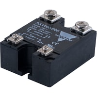 Carlo Gavazzi, Inc. Solid-State Relay, Zero Switch, SPST, NO, 25A, 42-530VAC, 90-280VAC, Panel, RA Series