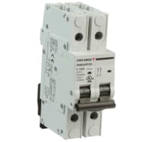 Carlo Gavazzi, Inc. Circuit Breaker Miniature, C Curve, DIN Rail, UL489, 2P, 30A, GMB63 Series