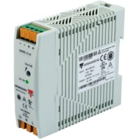 Carlo Gavazzi, Inc. Power Supply, 50W, 24VDC, Din Rail Mounting, Spring, CompACt